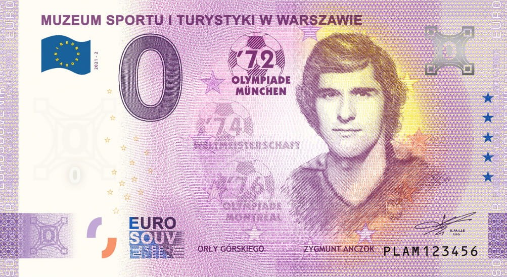0 euro Polska Muzeum Sportu Z. Anczok 2021.1