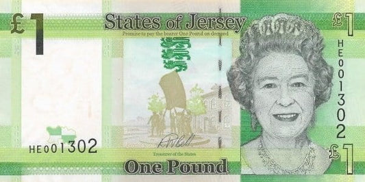 Jersey 1 funt wieża Hocq 2018 P-32b