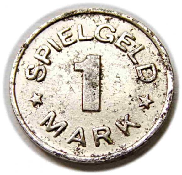 1 marka Niemcy, księżyc i gwiazda