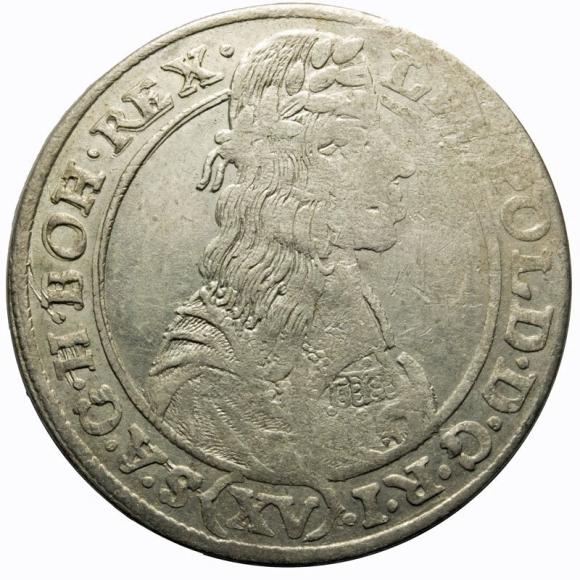 15 krajcarów 1663 Leopold I Habsburg Wrocław