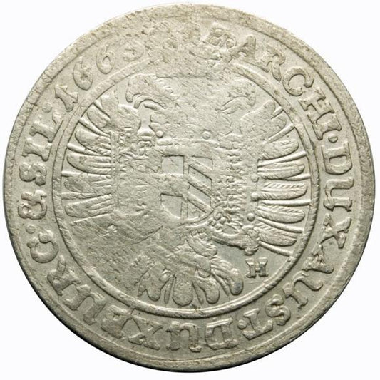 15 krajcarów 1663 Leopold I Habsburg Wrocław