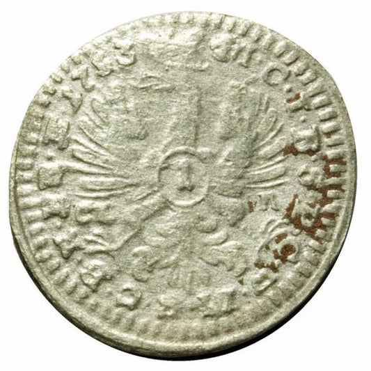 1 krajcar 1753 Fryderyk II Wielki Niemcy Bayereuth
