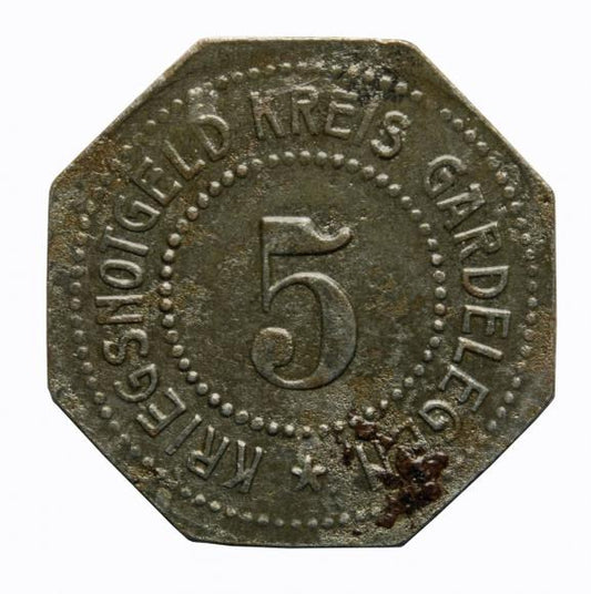 5 fenigów Gardelegen Saksonia