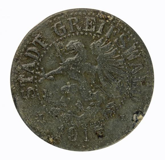 25 fenigów 1917 Greifswald Pomorze