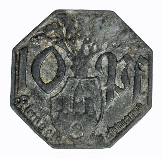 10 fenigów 1917 Weilburg Hesja