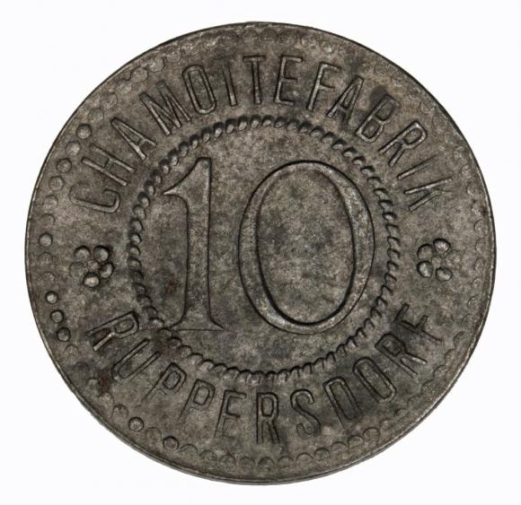10 fenigów Wytwórnia Szamotu Wyszonowice Ruppersdorf