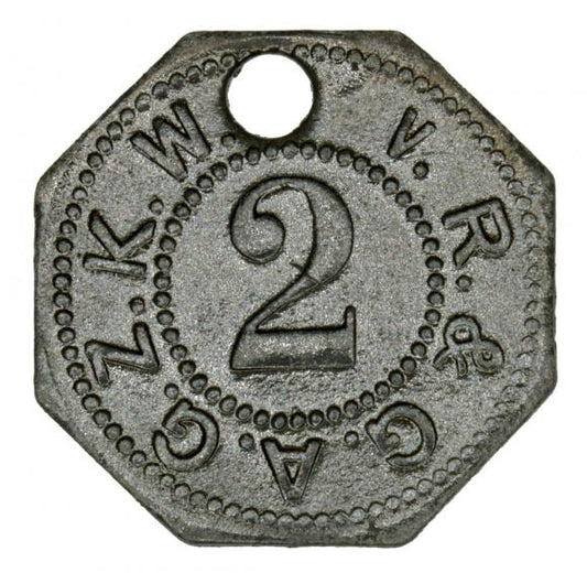 2 fenigi Klein Wanzleben Saksonia