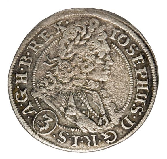 3 krajcary 1709 Józef I Habsburg Śląsk Brzeg