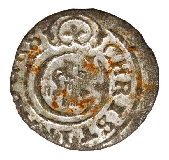 Szeląg 1649 Krystyna Waza Liwonia