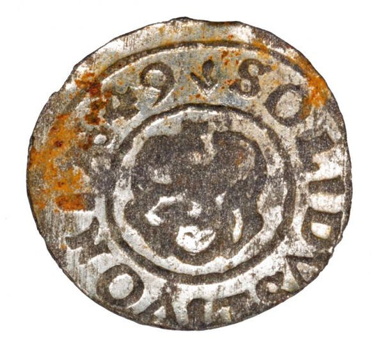 Szeląg 1649 Krystyna Waza Liwonia