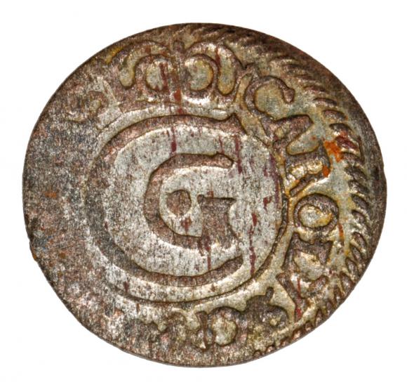 Szeląg 1656 Karol Gustaw Ryga
