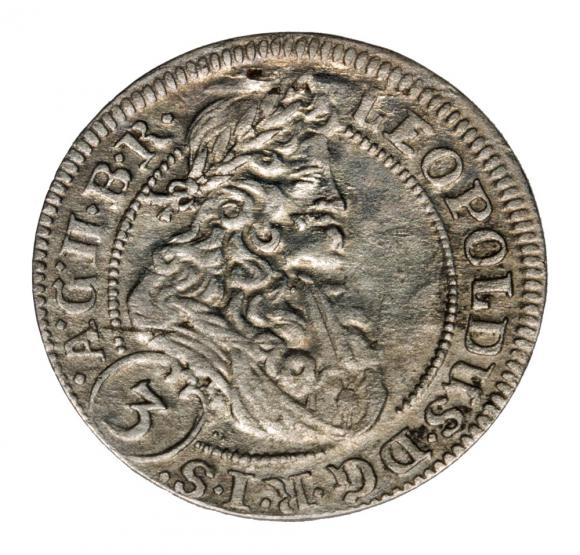 3 krajcary 1705 Leopold I Habsburg Śląsk Wrocław