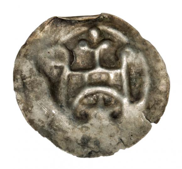 Brakteat Brama Lilia Gwiazda Zakon Krzyżacki