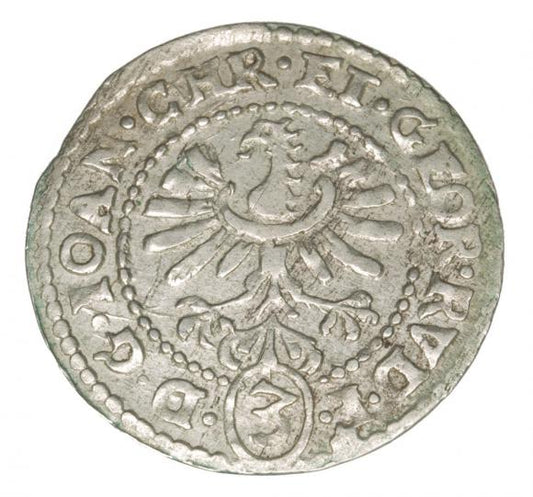 3 krajcary 1610 Jan Krystian Jerzy Rudolf Księstwo Brzesko-Legnicko-Wołowskie Złoty Stok