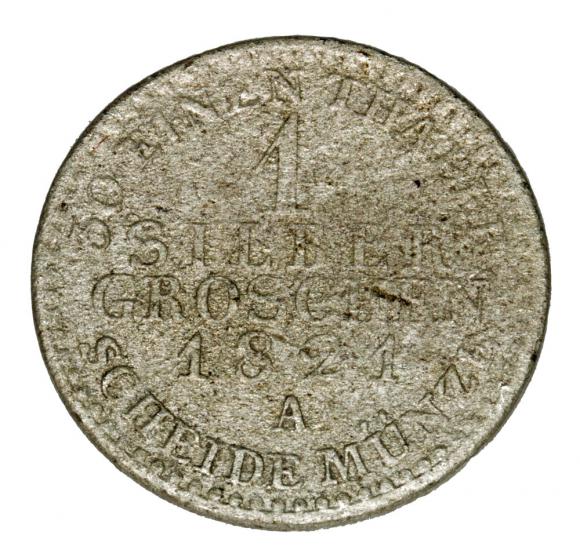 1 silber Grosz 1821 Fryderyk Wilhelm III Prusy Berlin