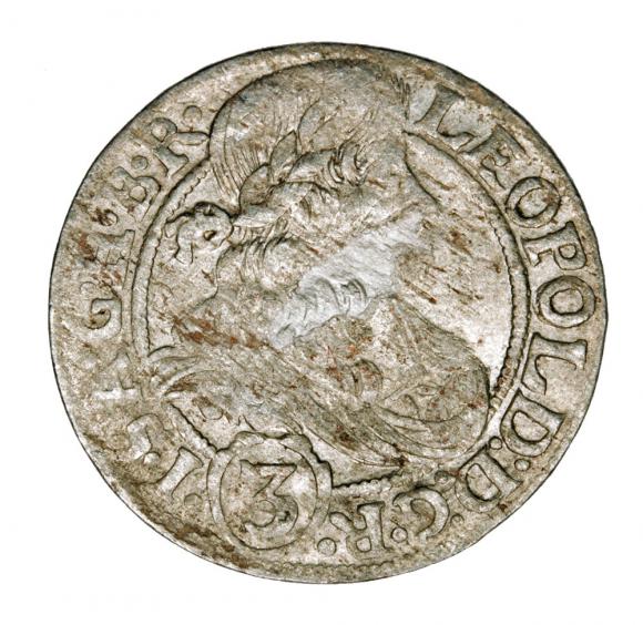 3 krajcary 1669 Leopold I Habsburg Śląsk Wrocław