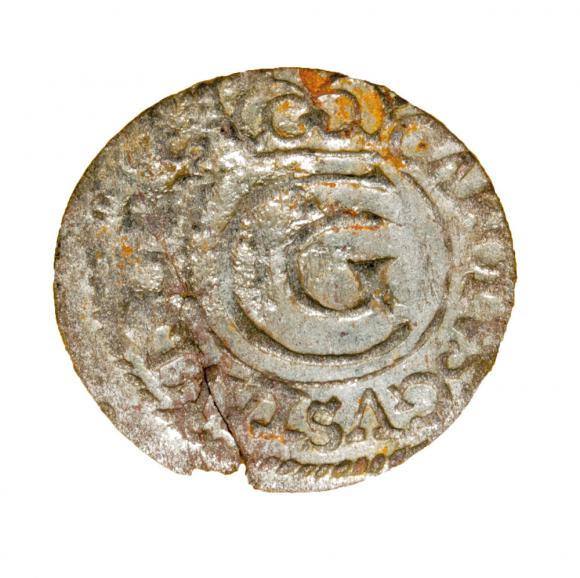 Szeląg 1656 Gustaw II Adolf Liwonia