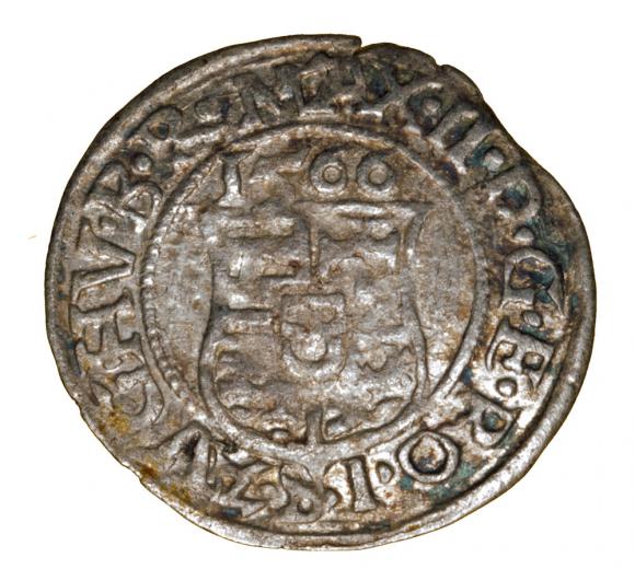 Denar 1566 Maksymilian II Habsburg Węgry Kremnica