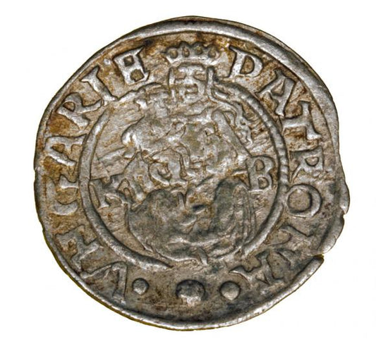 Denar 1566 Maksymilian II Habsburg Węgry Kremnica