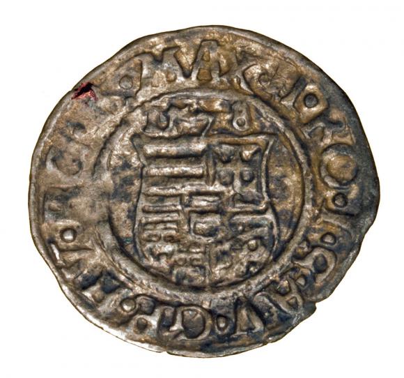 Denar 1578 Maksymilian II Habsburg Węgry Kremnica