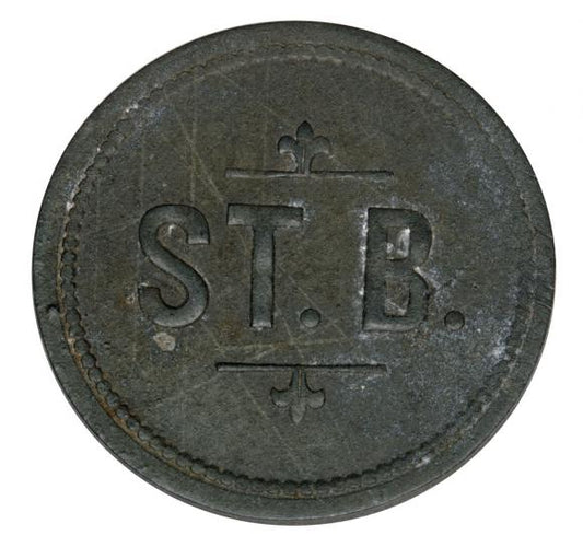 10 fenigów żeton restauracyjny 1 portion ST. B.