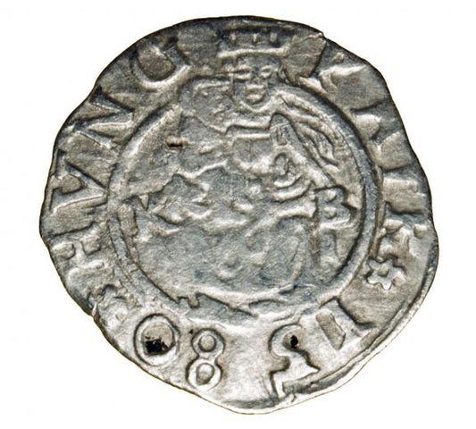 Denar 1580 Rudolf II Habsburg Węgry Kremnica