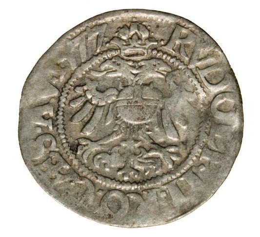 2 marki 1577 Rudolf II Habsburg Niemcy Aachen