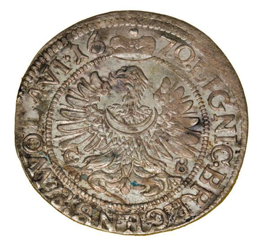 3 krajcary 1670 Chrystian Wołowski Księstwo Brzesko-Legnicko-Wołowskie Brzeg