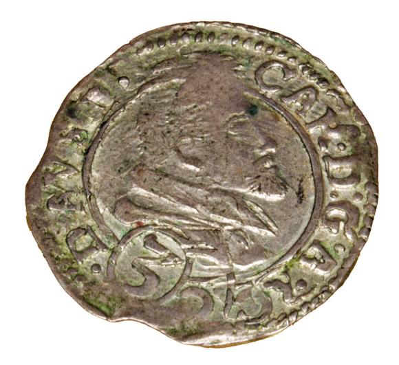 3 krajcary 1614 Karol Austriacki Księstwo Nyskie Biskupów Wrocławskich Nysa