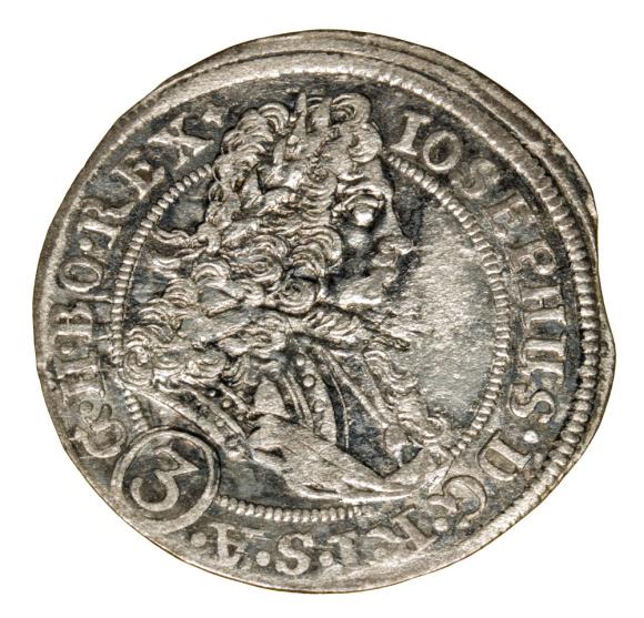 3 krajcary 1707 Józef I Habsburg Wrocław
