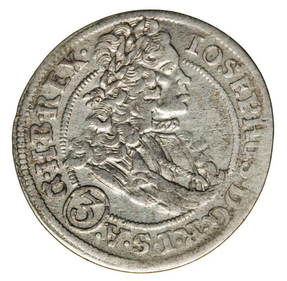 3 krajcary 1708 Józef I Habsburg Śląsk Wrocław