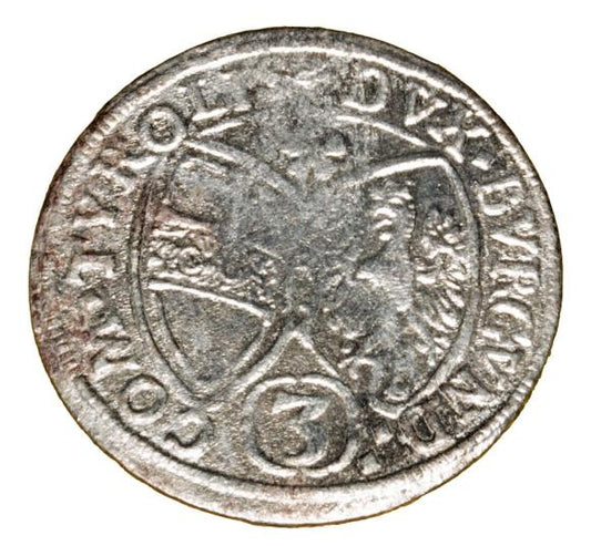 3 krajcary 1659 Ferdynand Karol Austria Hall