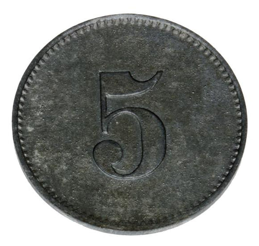 5 fenigów Bytom Beuthen obóz jeniecki kopalnia węgla