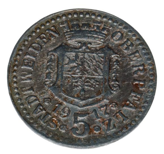 5 fenigów 1917 Weiden