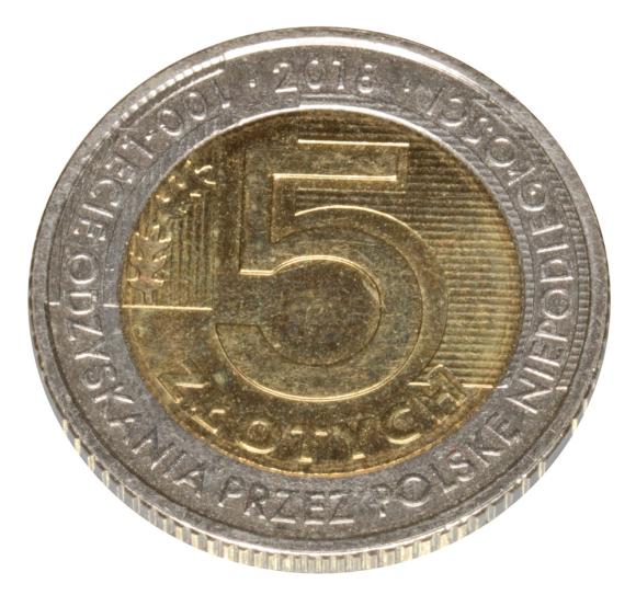 5 złotych 2018 Polska Warszawa 100 lat niepodległości