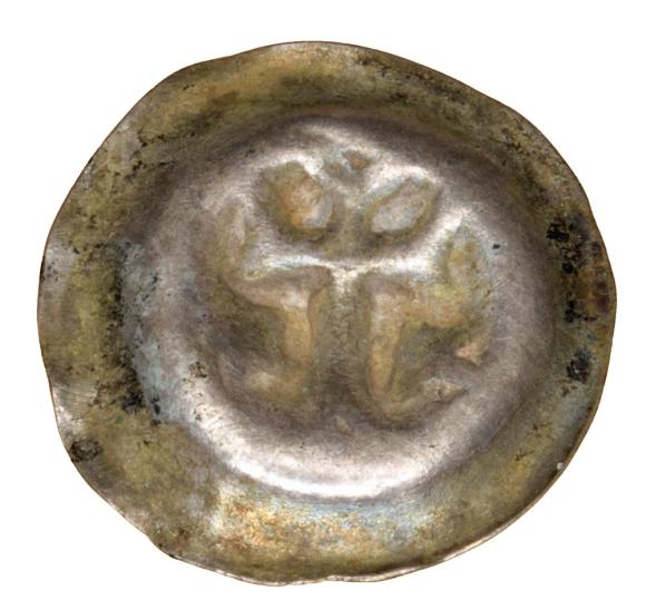 Brakteat Krzyż Łaciński Zakon Krzyżacki