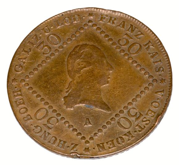 30 krajcarów 1807 Franciszek I Habsburg Austria Wiedeń