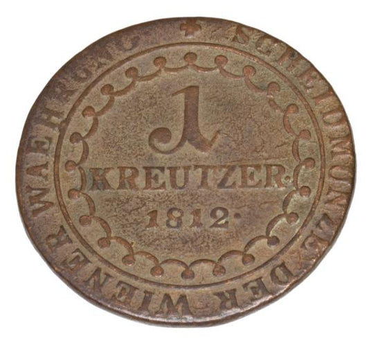 1 krajcar 1812 Franciszek II Habsburg Austria Kremnica