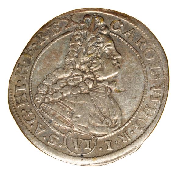 6 krajcarów 1714 Karol VI Habsburg Śląsk Wrocław