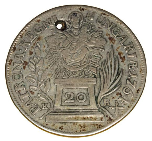 20 krajcarów 1764 Maria Teresa Habsburg Węgry Kremnica