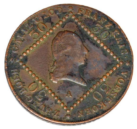 30 krajcarów 1807 Franciszek II Habsburg Austria Wiedeń