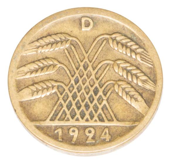 5 rentenpfennig 1924 Niemcy Monachium D