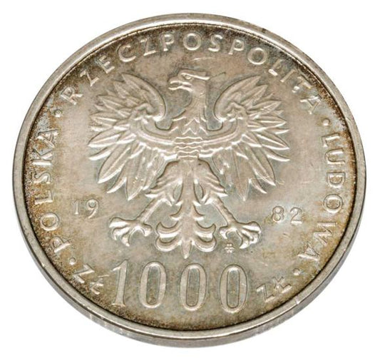1000 złotych 1982 PRL Warszawa Jan Paweł II