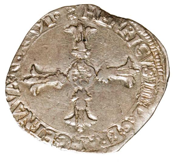 1/4 ecu 1591 Henryk IV Wielki Francja Bordeaux