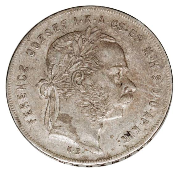 1 forint 1875 Franciszek Józef I Austria Kremnica KB