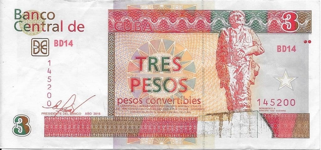 Kuba 3 Peso Czołg 2016 P-Fx47c