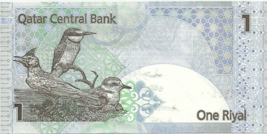 Katar 1 Riyal Ptaki 2008 P-28