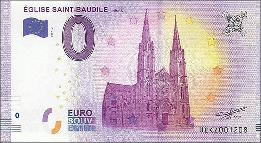 UE 0 euro Eglise Saint-Baudile 2017