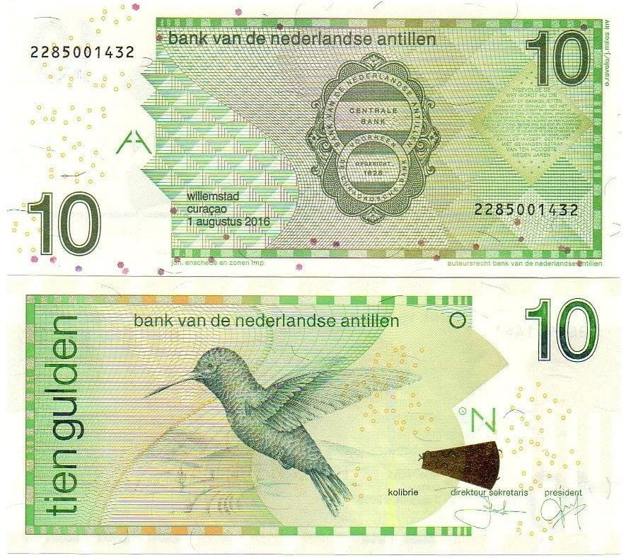 Antyle Holenderskie 10 guldenów Koliber 2016 P-28h