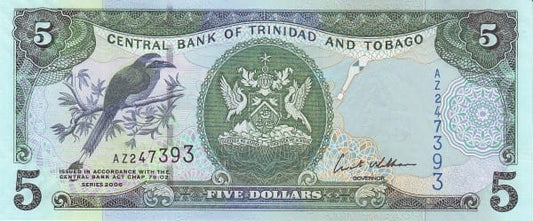 Trynidad i Tobago 5 $ Ptak rajski 2006/13 P-47